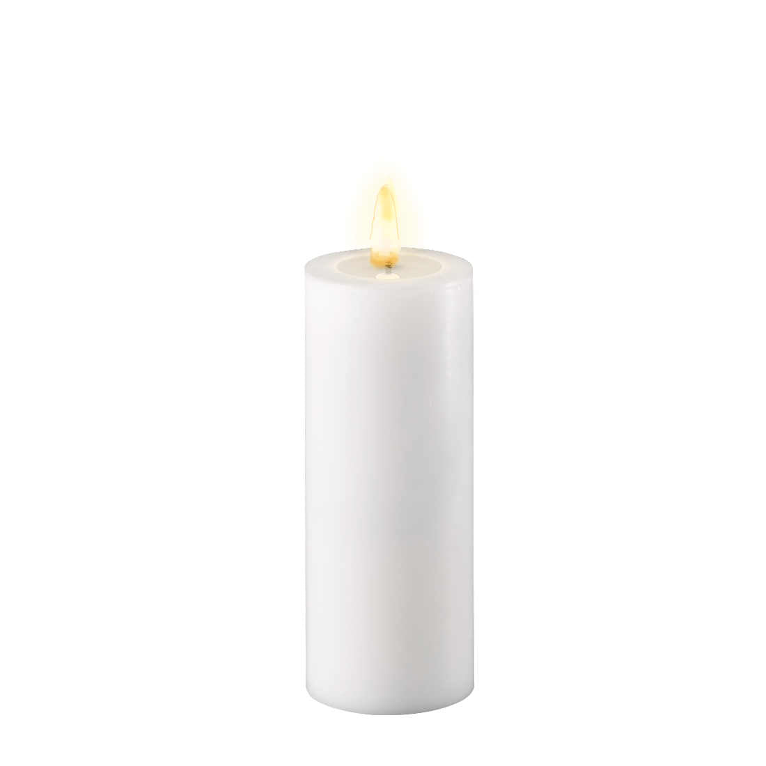 Led-kynttilä Valkoinen halk. 5 cm