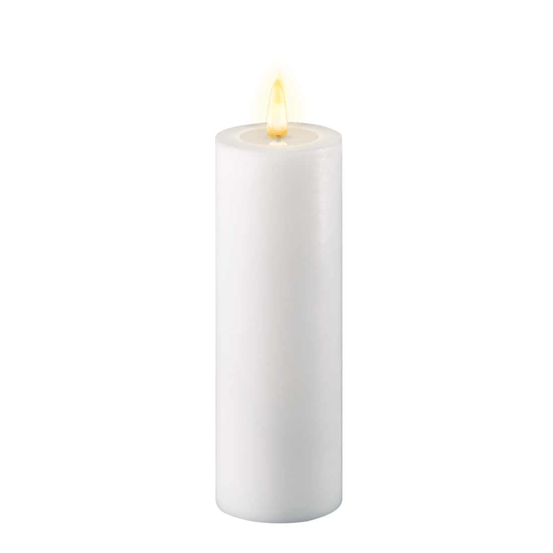 Led-kynttilä Valkoinen halk. 5 cm