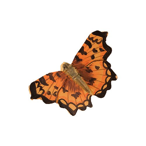 Puinen magneetti Herukkaperhonen - Comma Butterfly
