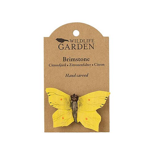 Puinen magneetti Sitruunaperhonen - Brimstone Butterfly
