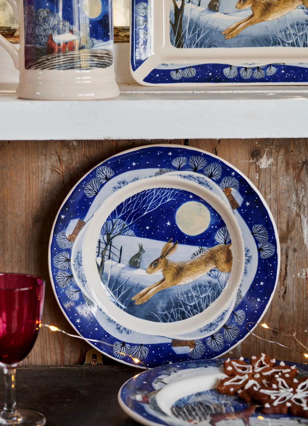 Lautanen Midnight Hare 22 cm