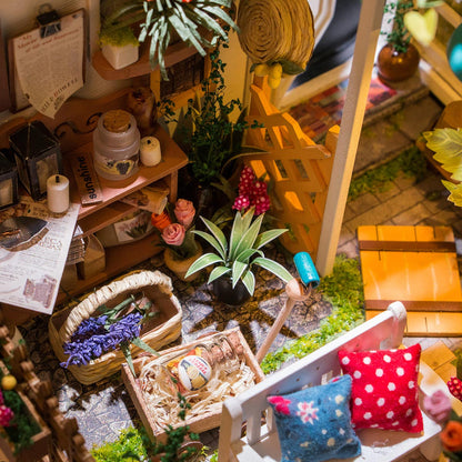 DIY Miniatyyritalo Terassi - Miller's flower house