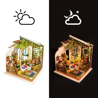 DIY Miniatyyritalo Terassi - Miller's flower house