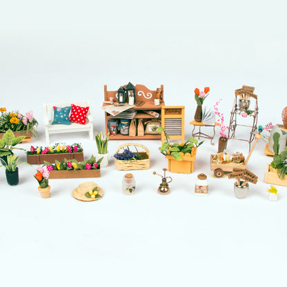 DIY Miniatyyritalo Terassi - Miller's flower house