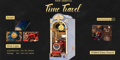 DIY Minimaailma kirjahyllyyn - Time Travel Book Nook