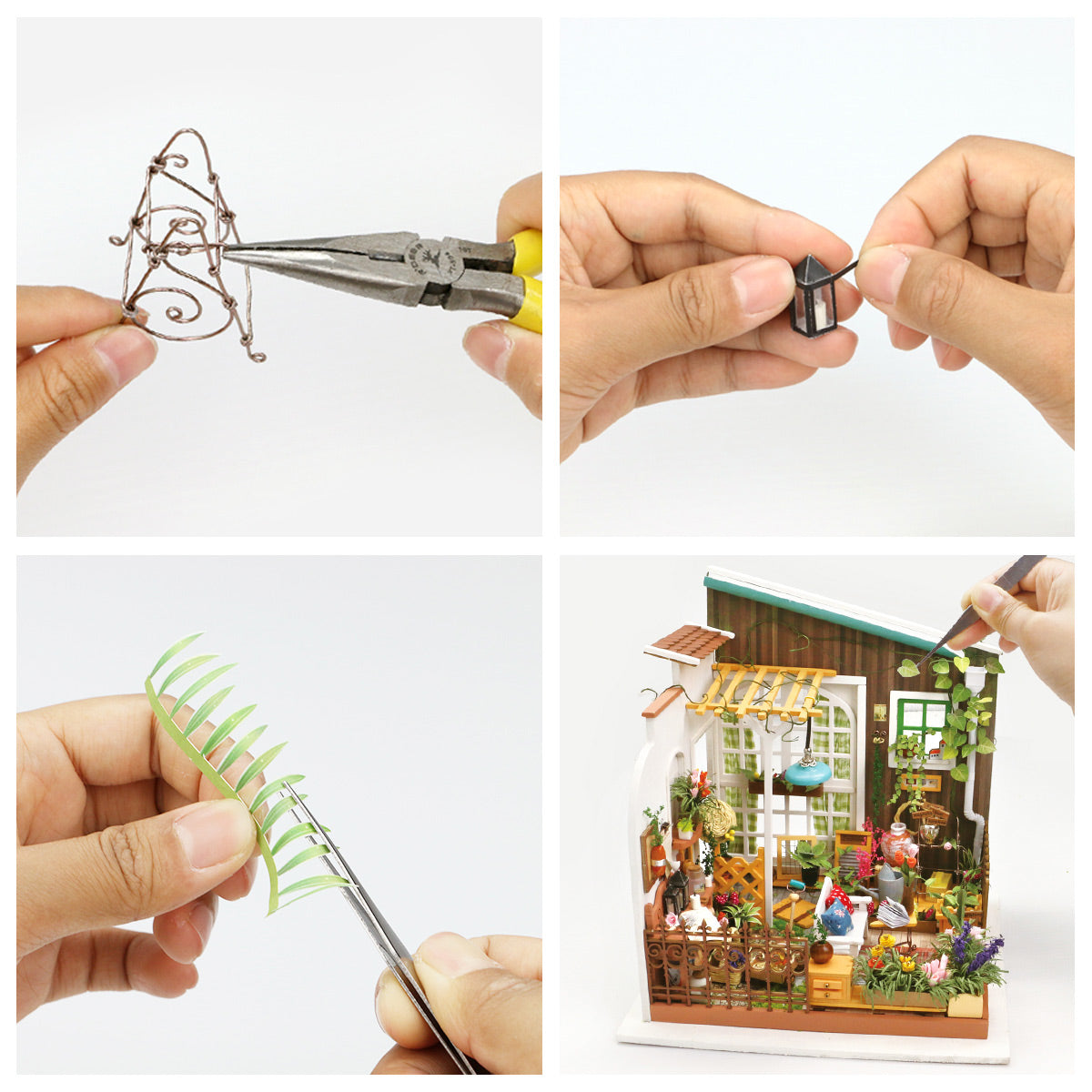 DIY Miniatyyritalo Terassi - Miller's flower house