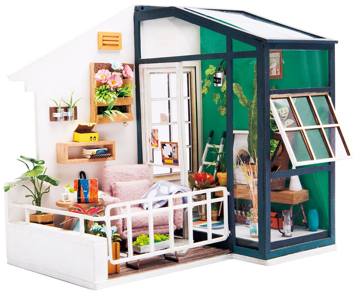 DIY Miniatyyritalo Parveke