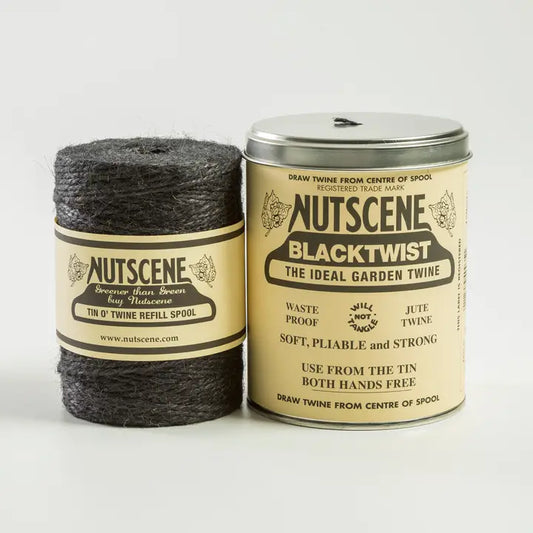 String In a Tin juuttinaru Musta - Black Twist