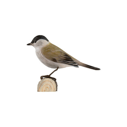 DecoBird koristelintu Mustapääkerttu - Blackcap