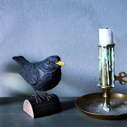 DecoBird koristelintu Mustarastas - Blackbird