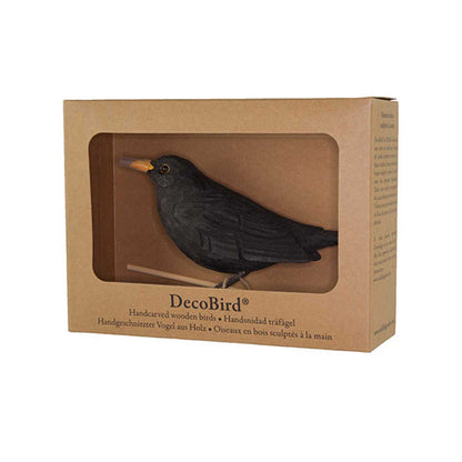 DecoBird koristelintu Mustarastas - Blackbird