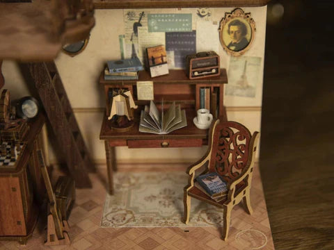 DIY Minimaailma kirjahyllyyn - The Secret Rhythm Book Nook (sis. pölysuojan)