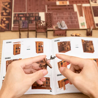 DIY Minimaailma kirjahyllyyn - Eternal Bookstore Book Nook (sis. pölysuojan)