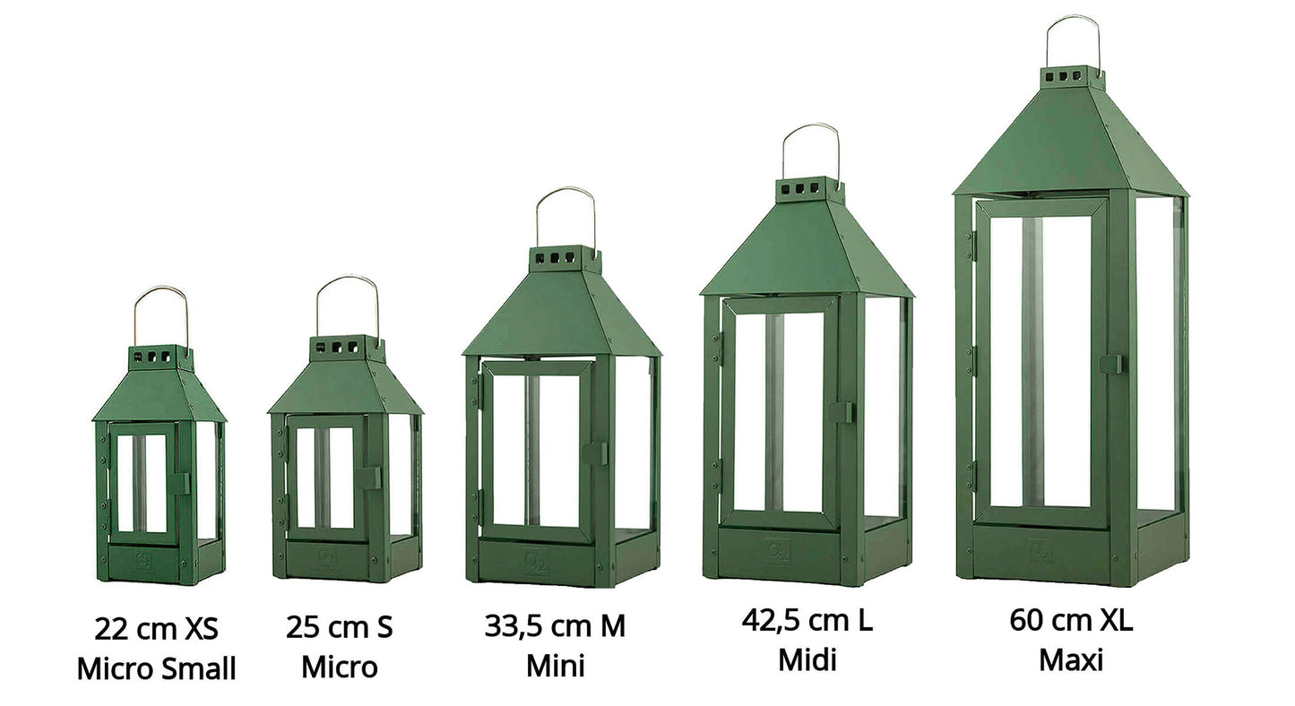 Lyhty Oliivinvihreä 22 cm (XS) - Micro Small
