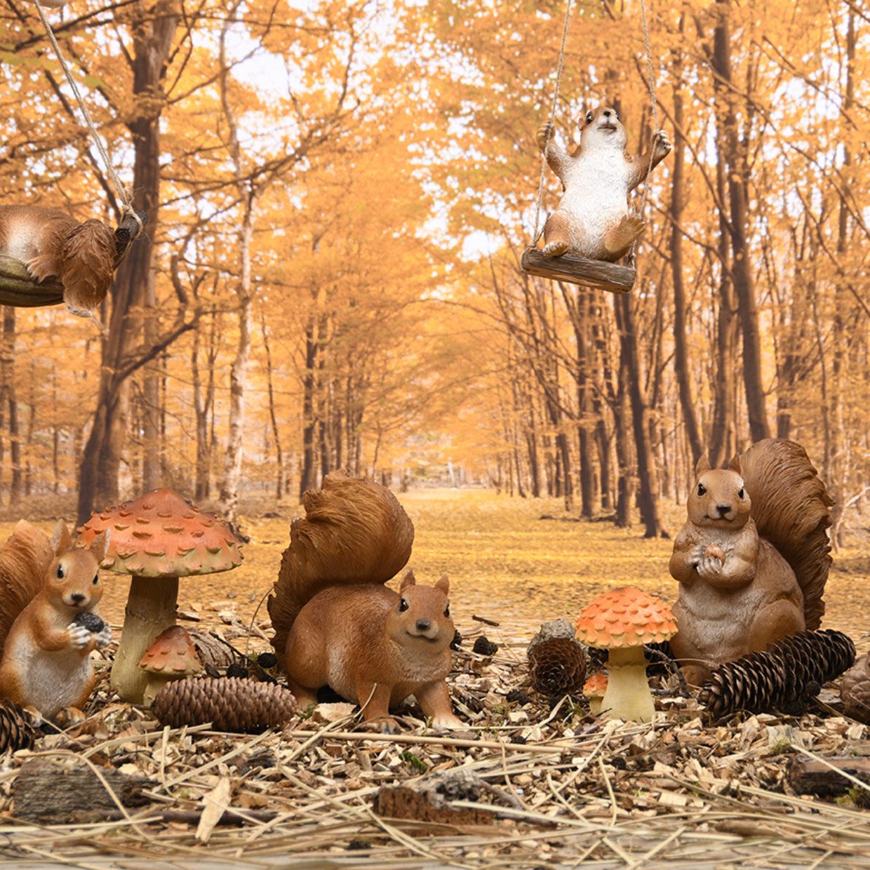 Puutarhakoriste Orava keinuu