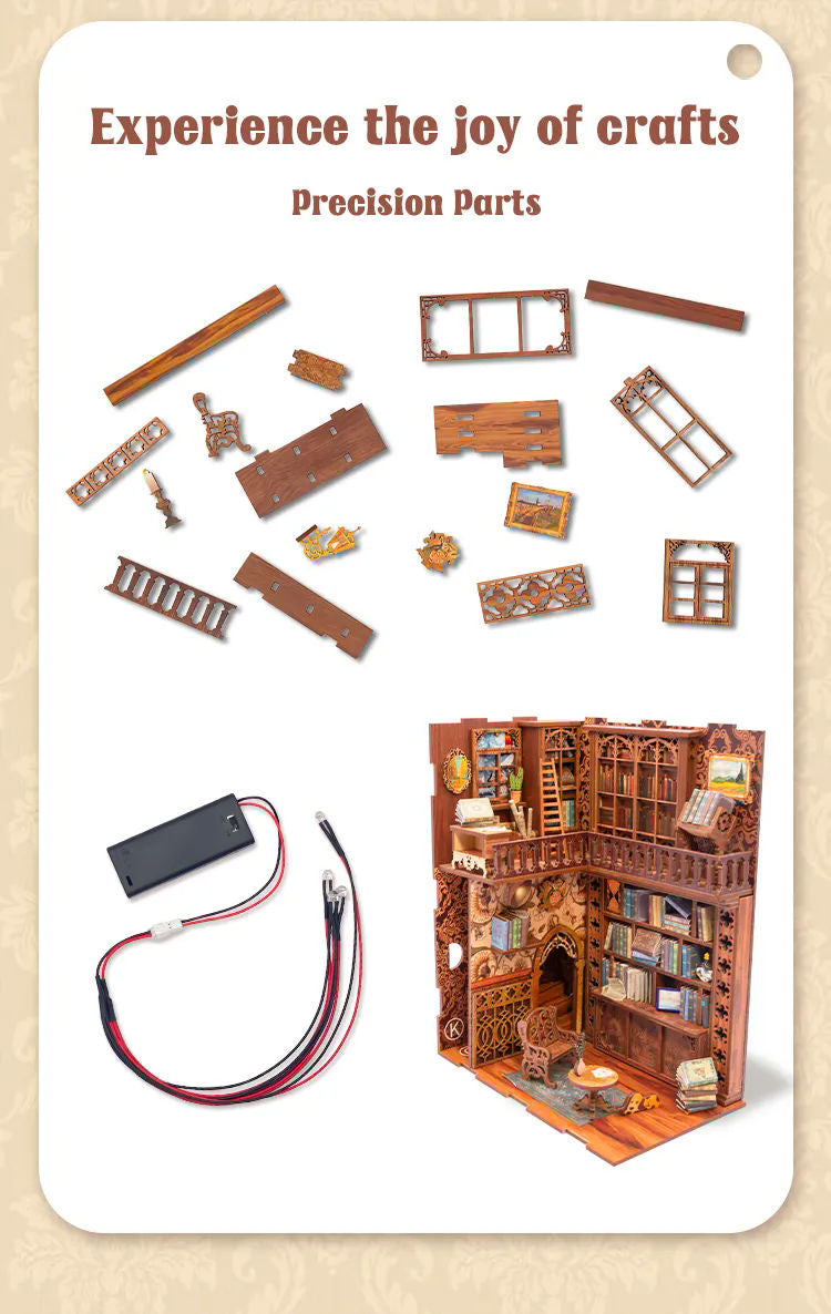 DIY Minimaailma kirjahyllyyn - Eternal Bookstore Book Nook (sis. pölysuojan)