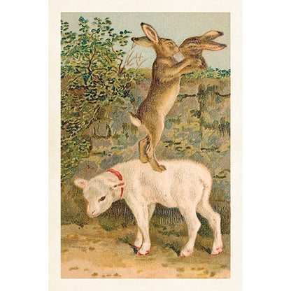 Postikortit peltirasiassa Pääsiäispuput ja -tiput - Vintage Easter