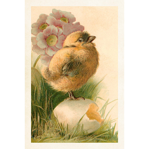 Postikortit peltirasiassa Pääsiäispuput ja -tiput - Vintage Easter