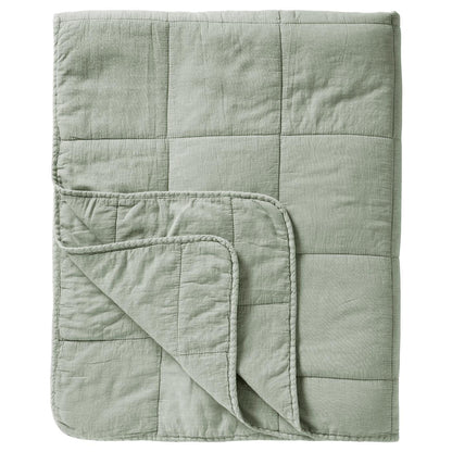 Päiväpeitto - Vintage quilt kivipesty 240 x 240 cm Vaaleanvihreä - Pistachio