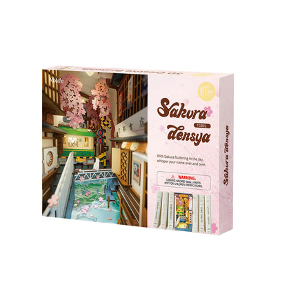 DIY Minimaailma kirjahyllyyn - Sakura Densya Book Nook