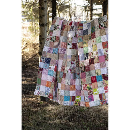 Värikäs parisängyn päiväpeitto 240x240 cm