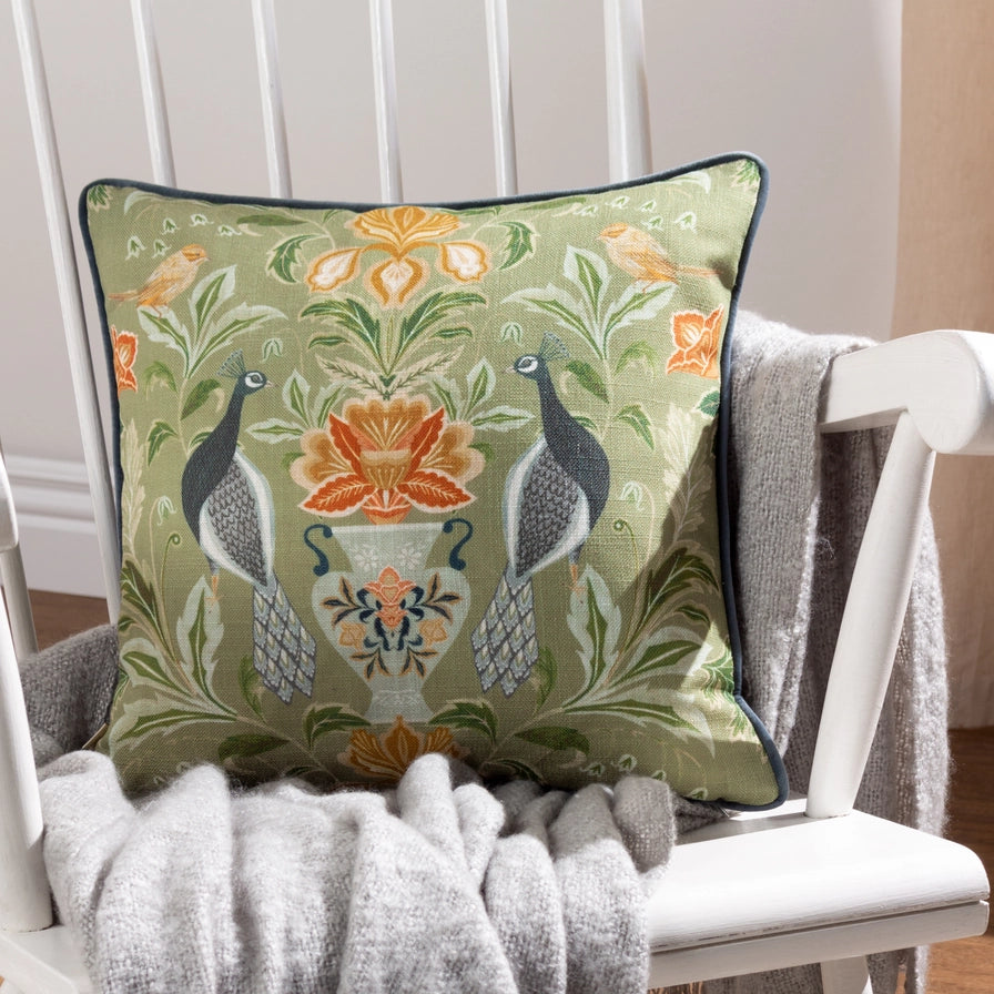 Tyynynpäällinen Chatsworth Peacock salvia 43 x 43 cm