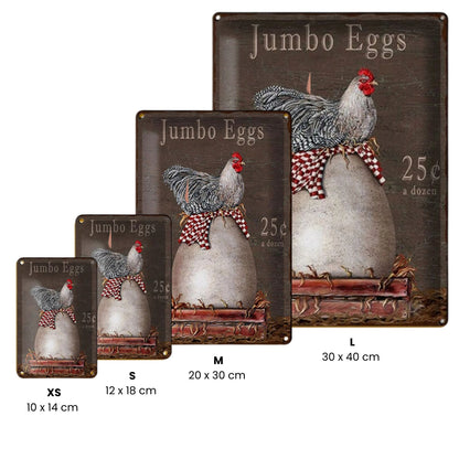 Peltikyltti Jumbo Eggs
