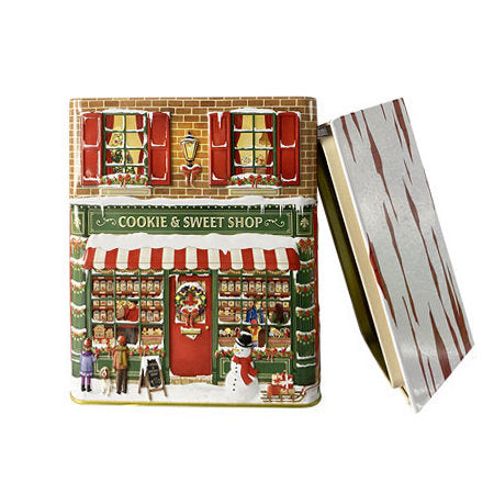 Peltipurkki Winter Cookie &amp; Sweet Shop - Talvinen keksi- ja karkkikauppa