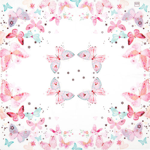 Servetti  Lovely butterflies 33 x 33 cm