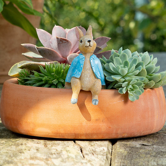 Ruukkukaveri Peter Rabbit istuva pupu, jardinopia