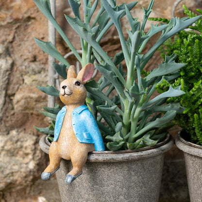 Ruukkukaveri Peter Rabbit istuva pupu, jardinopia