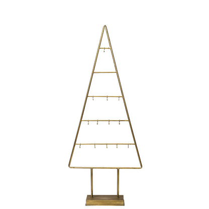 Metallinen joulukuusi joulupalloille tai muille koristeille, korkeus 121 cm