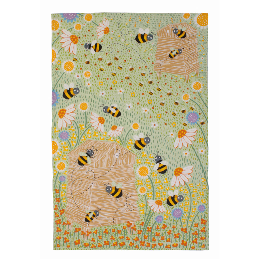 Keittiöpyyhe Daisy Bees