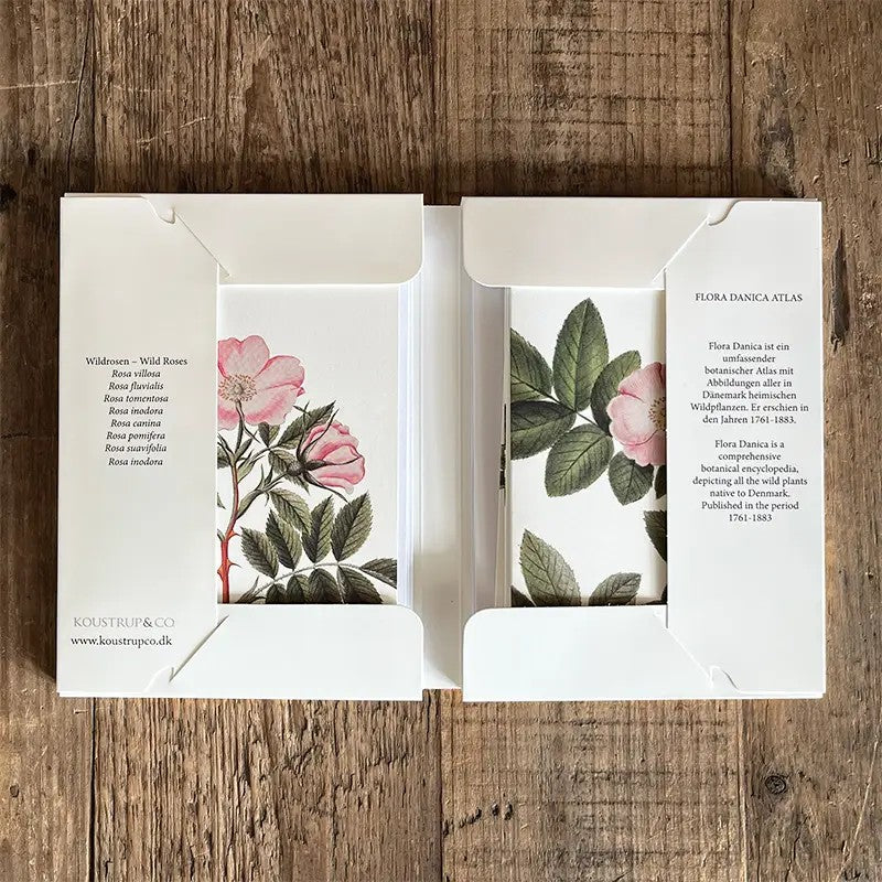 Postikortit Villiruusut - Wild roses 8 kpl