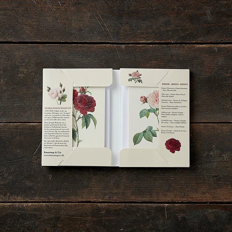 Postikortit vanhat ruusut - Old Roses 8 kpl