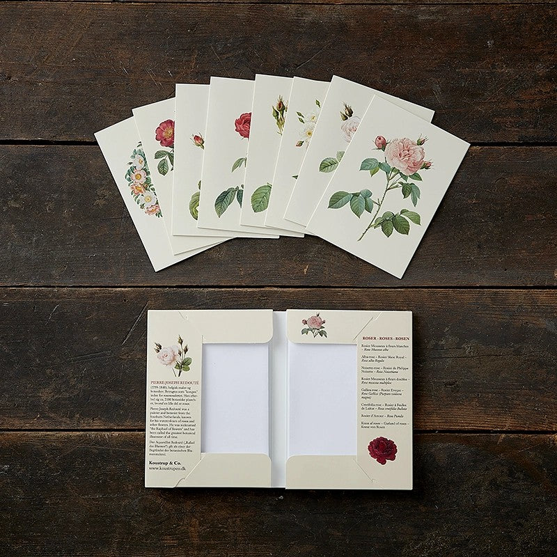 Postikortit vanhat ruusut - Old Roses 8 kpl