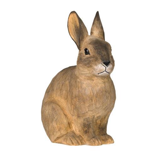 Puinen käsinveistetty pupu - European rabbit