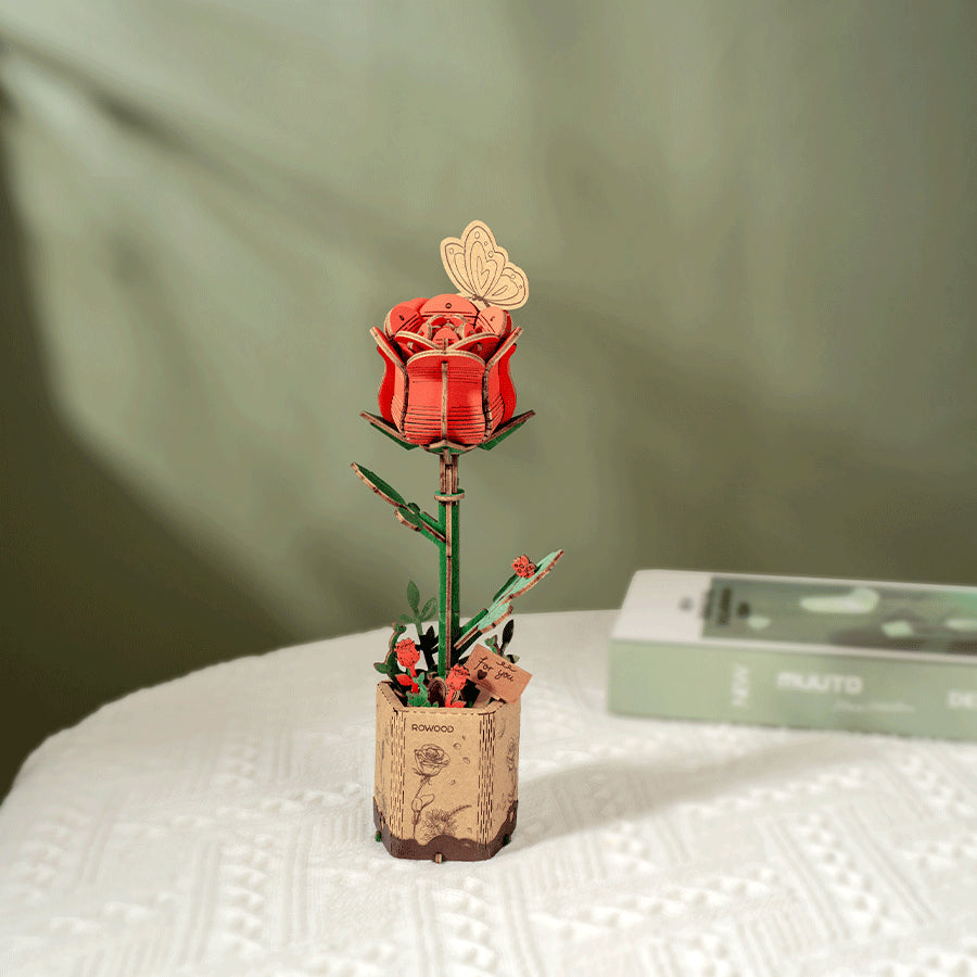 DIY Kukka Punainen ruusu - Red Rose