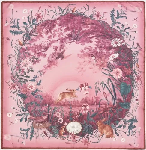 Huivi Running Bunny 90 x 90 cm