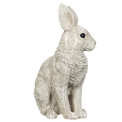 Istuva pupu valkoinen, korkeus 35 cm