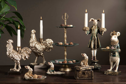 Kynttilänjalka kani, tummanvihreä takki