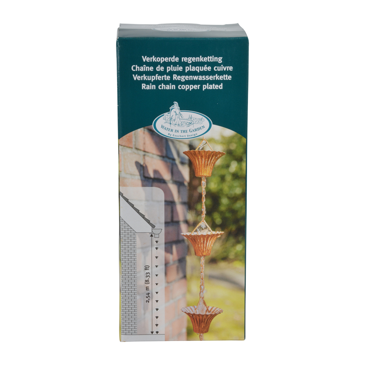 Sadeketju kuparin värinen 2, 5 m