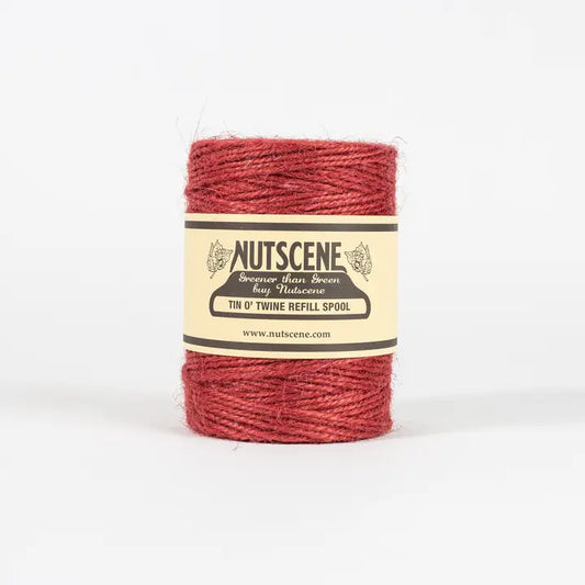 Juuttinaru Punainen - Red Twist (täyttörulla String in a Tin purkkiin)