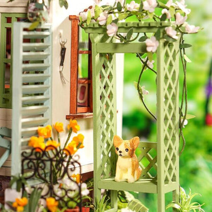 DIY Miniatyyritalo Flowery Sweets &amp; Teas -Teehuone / kahvila