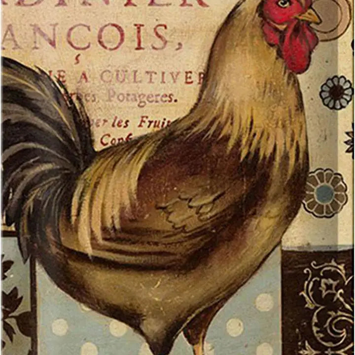 Peltikyltti Vintage Rooster - Kukko
