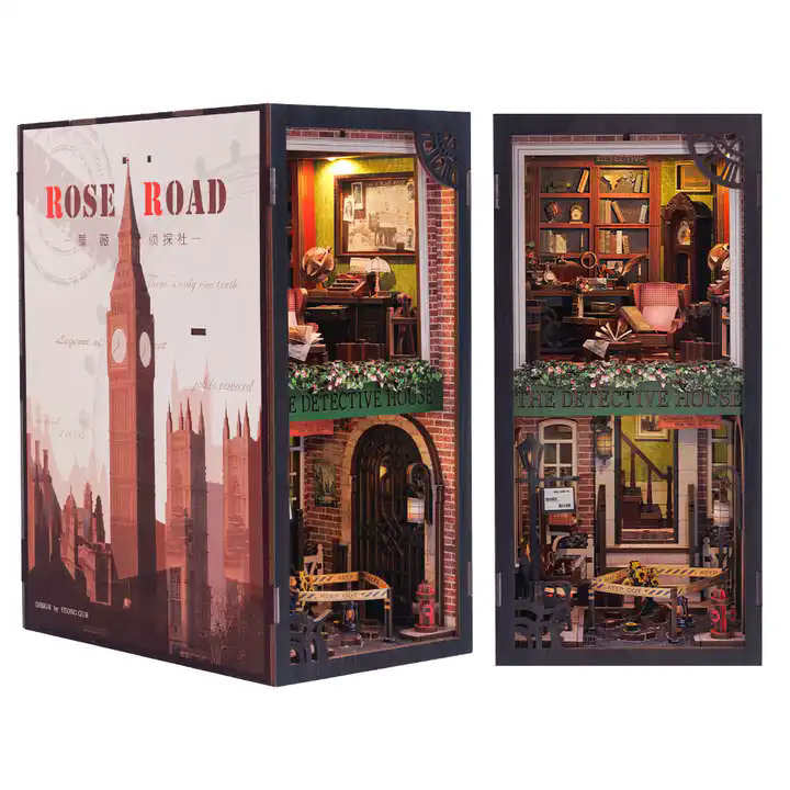 DIY Minimaailma kirjahyllyyn – Rose Detective Acency Book Nook (sis. pölysuojan)