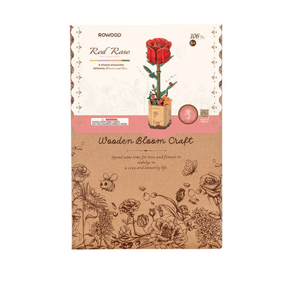 DIY Kukka Punainen ruusu - Red Rose