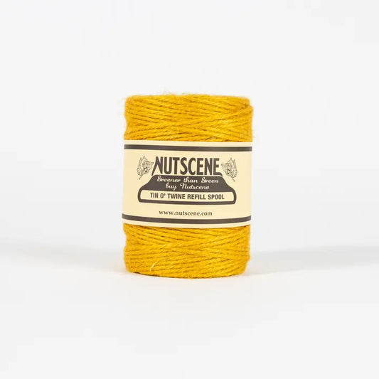 Juuttinaru Sahramin keltainen - Saffron Twist (täyttörulla String in a Tin purkkiin)