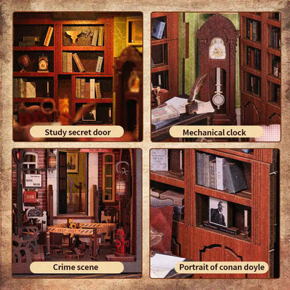 DIY Minimaailma kirjahyllyyn – Rose Detective Acency Book Nook (sis. pölysuojan)