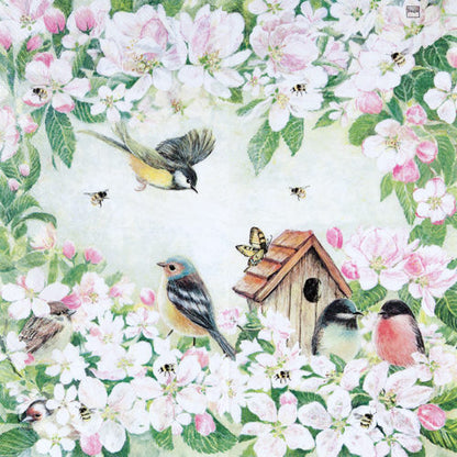 Servetti Birds and blossom 33 x 33 cm